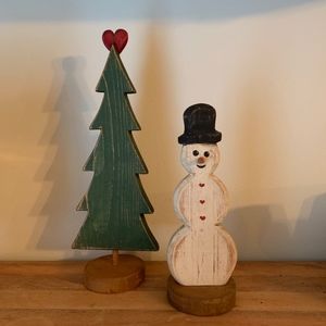 Christmas Decor, Hand crafted and painted,
